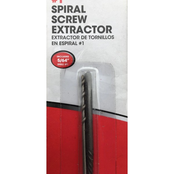AUTOCRAFT #1 SCREW BOLT EXTRACTORS REMOVER EASY OUT WITH DRILLS
