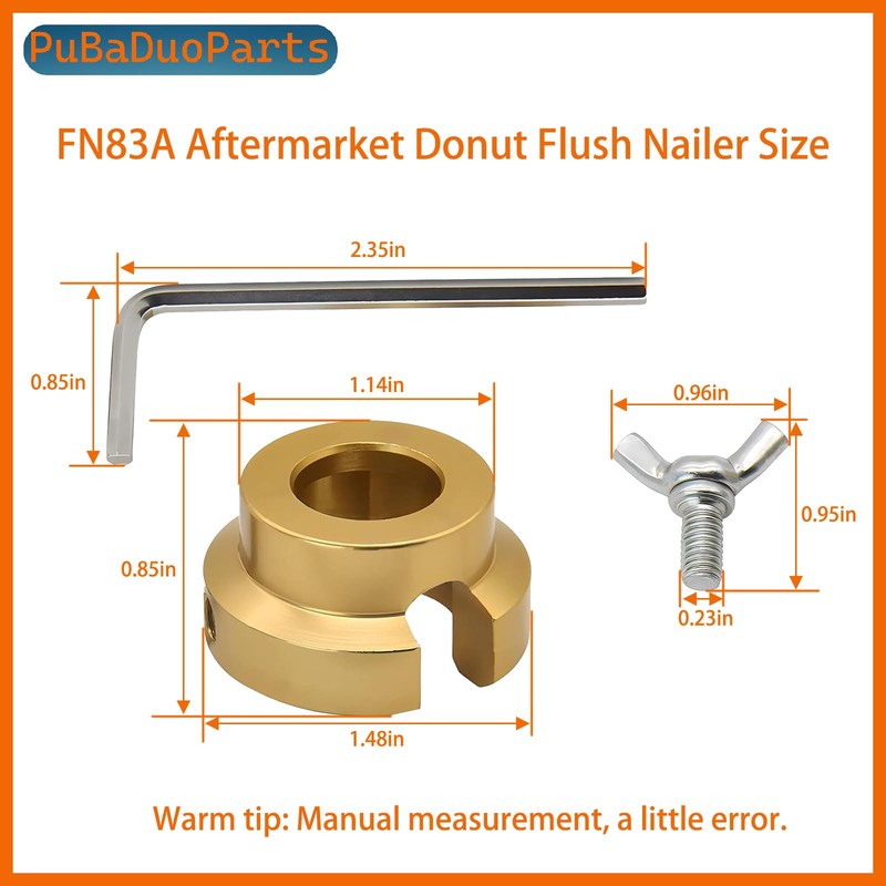 [2 SET] FN83A Aftermarket Donut Flush Nailer Kit Compatible with