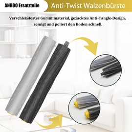 ANBOO 11pcs Replacement Parts for iRobot Roomba Series 800 900 860 866 870 871 880 886 960 966 971 976 980 981 Rubber Roller Brush Hepa Filter Side Brush