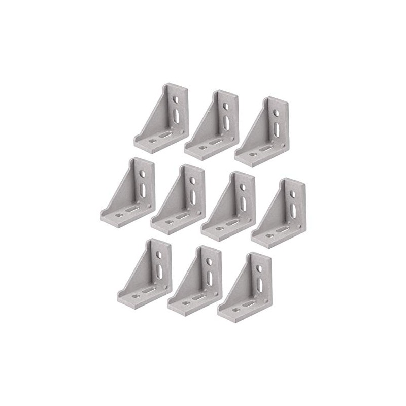 sourcing map Inside Corner Bracket Gusset, 60mm x 60mm for