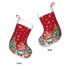 Uynfident Nordic Christmas Gnome Stocking with Cute Snowflakes, Trees &