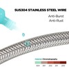 32-Inch Bathroom Kitchen Faucet Connector Braided Stainless Steel Supply Hose