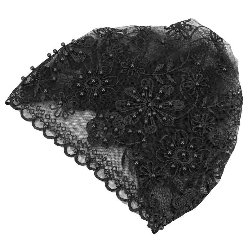 Turban Fashionable Beautiful Unique Retractable Muslim Embroidered Beading Female Hat