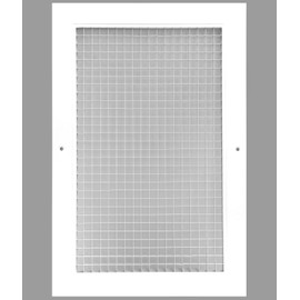 HVAC Premium 16'' x 16'' Cube Core Eggcrate Return Air Grille - Aluminum Rust Proof - HVAC Vent Duct Cover - White [Outer Dimensions: 17.75 x 17.75]