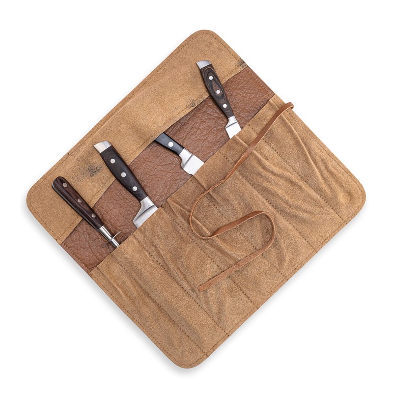 Angus Stoke Knife Bag for Chefs–knife Roll Bag leather 7