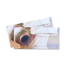 Holy Thursday Offering Envelopes for Church | Easter Church Envelopes (100)