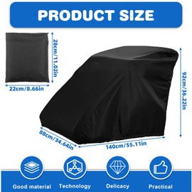 Folding garage for bicycle trailers: universal cover for bicycle trailers, dog trailers, load trailers, 210D waterproof, windproof, tear-resistant Oxford fabric, bicycle trailer cover with UV