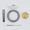 MecArmy CH10 Circle Keychain, Titanium Carabiner EDC Key Ring Clip,