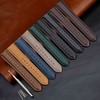 WOCCI 22mm Vintage Leather Watch Straps with Black Buckle, Replacement