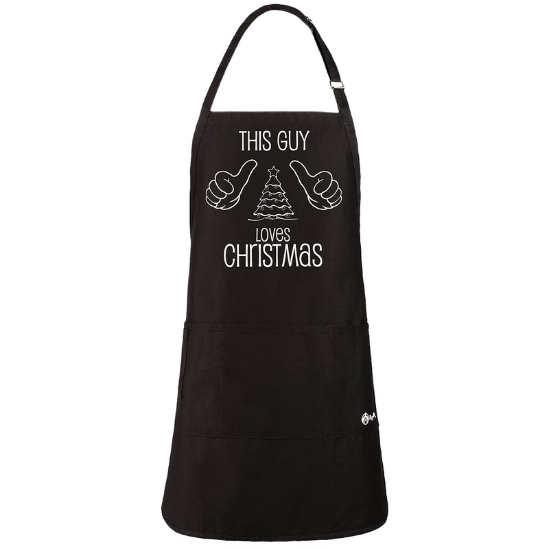ApronMen, This Guy Loves Christmas Apron- Funny Aprons For Men