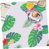 LABRIMP Decorative Tropical Leaf Tablecloth and Oil Resistant for Parties