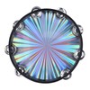 Radiant Tambourine Reflective Clear Crisp Sound Double Row Bell Drum