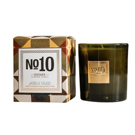 Jackson Vaughn Scented Candle | Aromatherapy Long Lasting Candles Luxury Home Fragrance Decor Gifts Hand Poured Soy Wax Notes of Fresh Lemon, Basil, Crushed Mint 55 Hour Burn 14.5oz (No. 10 Estate)