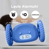 Clocky The Original Runaway Alarm Clock blue
