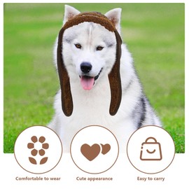 Balacoo Dog Cool Pilot Hat, Dog Winter Pilot Hat with Ear Flaps, Pet Creative Cosplay Costume for Dog Cat Animal, Pet Christmas Apparel (Brown, XL)