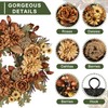 MDSTBN 24in Fall Wreaths for Front Door Artificial Autumn Wreath