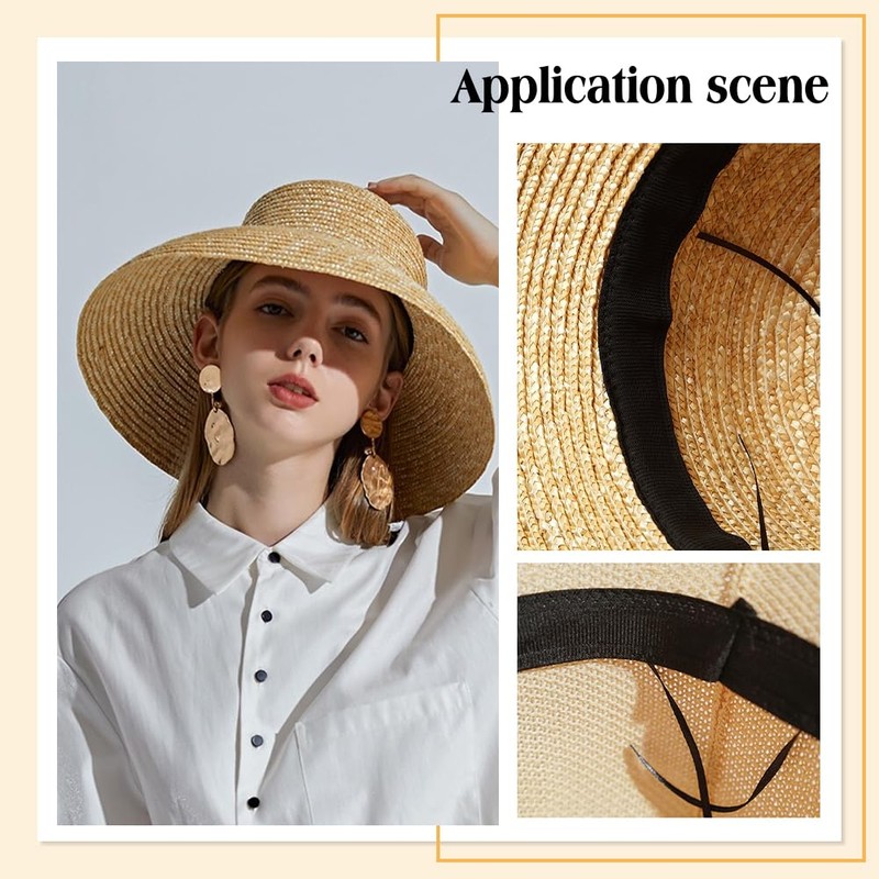 BENECREAT 8Pcs 2 Colors Hat Size Tape Hat Size Reducer