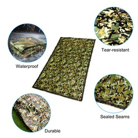 Emergency Sleeping Bag for 1-2 Person Lightweight Waterproof Thermal Sleeping Bag Bivy Sack with Whistle for Outdoor Camping Hiking Traveling Disasters Survival