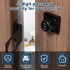 MINSHUXI Security Hasp Lockable 3-Digit Combination Lock Hasp Security Hasp