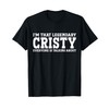 Cristy Personal Name Women Girl Funny Cristy T-Shirt