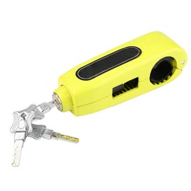 Candado Moto Manillar,Bloqueo De Palanca De Freno De Motocicleta Antirrobo Bloqueo De Palanca De Freno De Manillar De Moto Bloqueo De Acelerador De Seguridad De Motocicleta Universal(Amarillo)