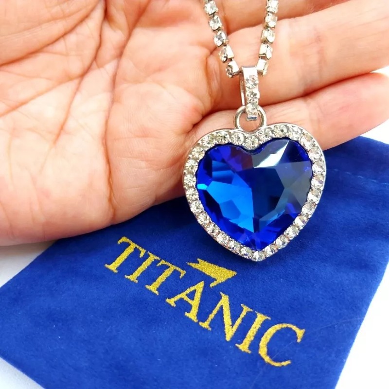 Dtup Collar Titanic Corazón Del Mar Plata