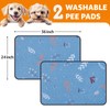 LOOBANI Washable Pee Pads for Dogs: 2 Pack Reusable Puppy