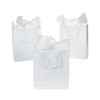 Fun Express - Medium White Gift Bags for Party -