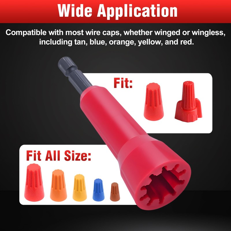 SPEEDWOX 4 Pieces Wire Twister Tool for Drill, Stripping Wire