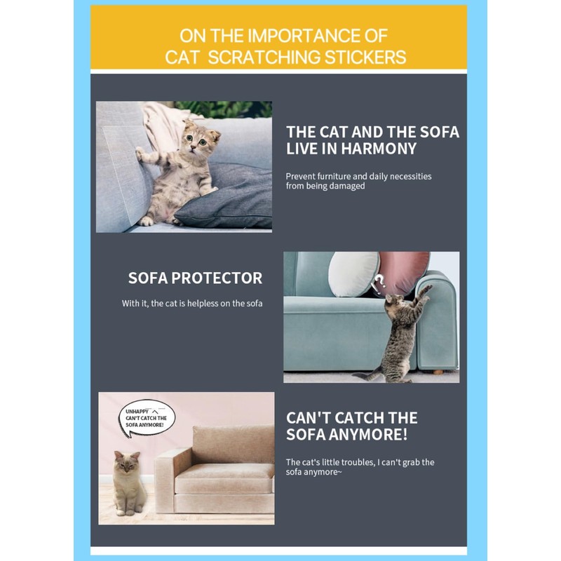 Cat Scratch Furniture Protector: Cat Anti Scratch Tape - Door