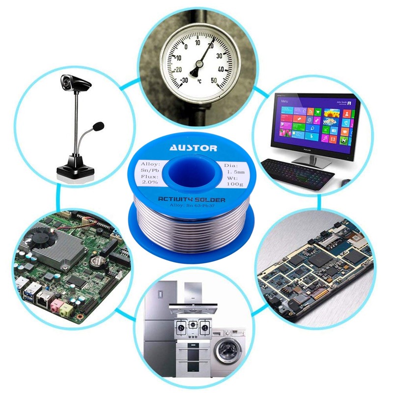 AUSTOR 63-37 Tin Lead Rosin Core Solder Wire for Electrical