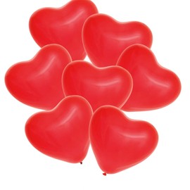 FEPITO 40 PCS Heart Shaped Balloons Romantic Decoration for Valentine's Day Party Supplies