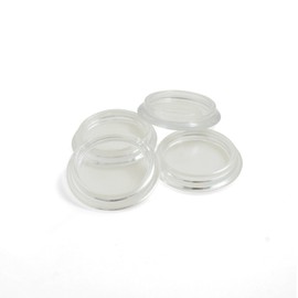 Design61 Furniture Coasters for Round Furniture Feet Roller Coasters Piano Coasters Floor Protection Caps for Feet up to 23 mm Pack of 4 Crystal Clear