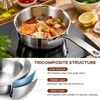 Lainballow 18/10 Stainless Steel Butter Warmer, 400ml Butter Melting Pot