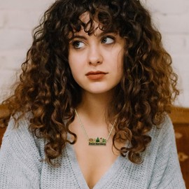 Madison Tyler Feliz Navidad Christmas Necklace Set for Women | Statement Mexican Christmas FELIZ NAVIDAD Pendant Jewelry | Snowflake Christmas Tree Earrings | Xmas Holiday Necklaces Gifts