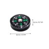 SUPVOX Mini Pocket Compass 15mm Miniature Liquid Compass for Outdoor
