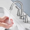 Kicimpro 3 Hole Bathroom Faucet with Pop -Up Drain for