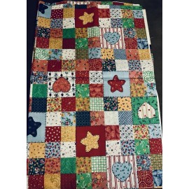 Fabri-Quilt VTG  Little Quilts Cheater  Hearts Stars Plaid Florals Dots by Fabri Quilts BTFQ