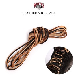 [Whites Boots] Genuine Leather Boots Lace (Shoelaces), Braun