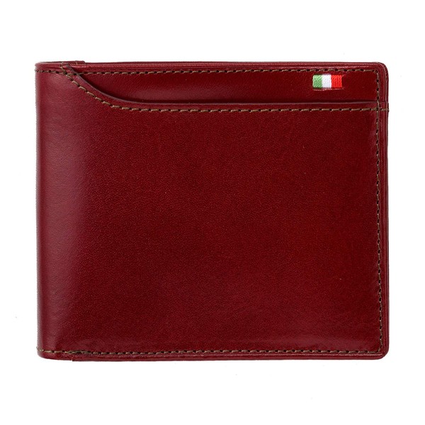Milagro CAS2164 Tamponato Leather Bifold Wallet (No Coin Pocket) (Wallet,