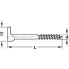 x20 Screw Hooks with Cross Slot Heavy Duty GALVANISED Steel