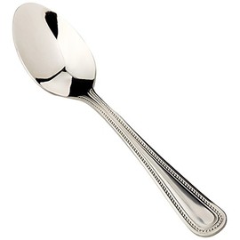Olympia C130 Bead Cutlery Tea Spoon (Pack of 12), Silver
