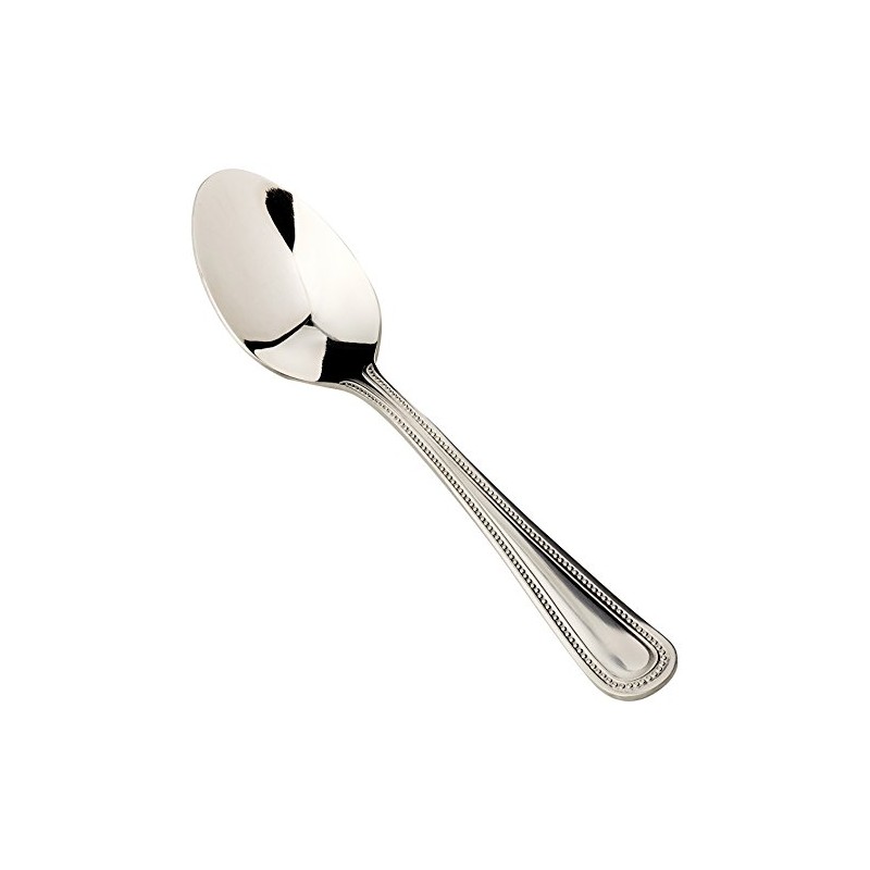 Olympia C130 Bead Cutlery Tea Spoon (Pack of 12), Silver