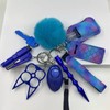 Safety Keychain Set PU Leather Self Defense Safe Sound Personal