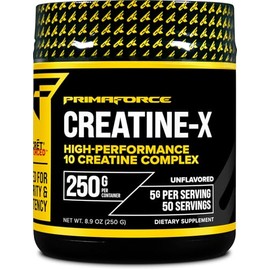 Primaforce Creatine-X 250 Grams - High-Performance 10 Creatine Complex - Unflavored                                                                   