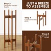 MUDEELA 2 Pack Indoor Plant Stands, 2 Tier Tall Plant