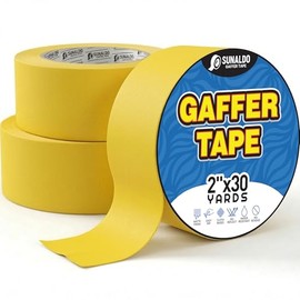 Gaffers - Cinta de suelo de grado profesional resistente, fácil de rasgar, sin residuos, para cables eléctricos, acabado mate, no reflectante, resiste