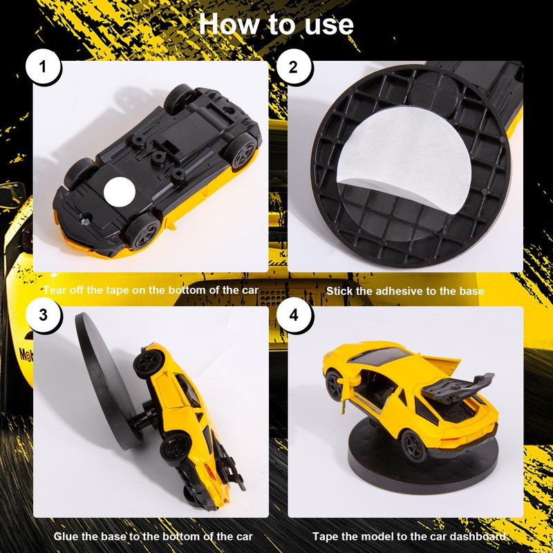 COGEEK Car Drifting Spin Dashboard Decoration, Sports Car Model That