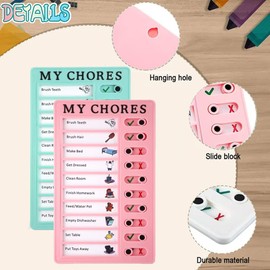 Checklist Board, 2 Pieces To Do List Checklist Board, Checklist Message Guide, Chore Chart for Children Adults with 10 Blank Paper for Home Travel Learning Planning Schedule Reminder