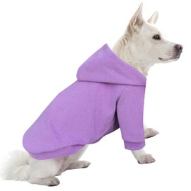 HuaLiSiJi Dog Hoodies Dog Sweatshirt Small Dog Sweater, Warm and Lightweight, with a Soft Texture, Easy to Wear and Bright Colors (Purple, X-Small)